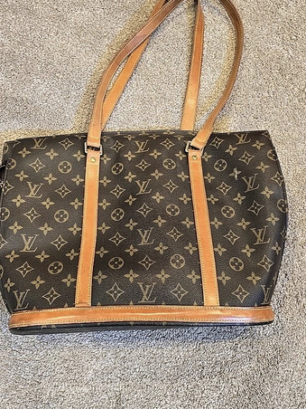 Louis Vuitton Cabas Piano Monogram Tote Brown & Black